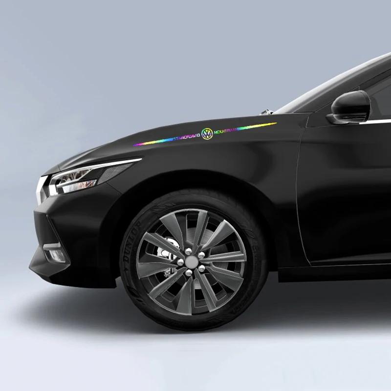 Für VOLKSWAGEN VW 60cm Laser Auto Windschutzscheiben Aufkleber Auto Karosserie Aufkleber für Volkswagen Golf MK4 MK6 MK7 Jetta Touareg Beetle Passat