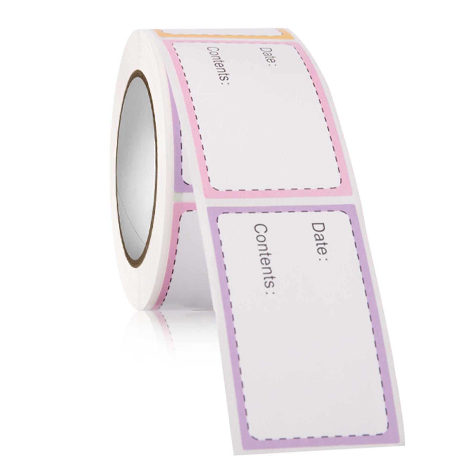 

Етикетки для морозильної камери 5x3 см самоклеючі етикетки для організації харчових продуктів 250 шт. рулон наклейок A