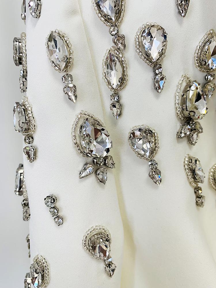 2026 High Street: Slim Fit Blazer with Beading & Rhinestones - Early Spring Collection