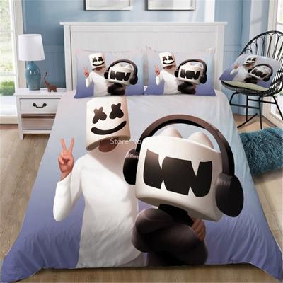 Home Textile Marshmello 3d Bedding Set Europe/USA/Australia Twin Full Queen King Duvet Cover Set Pillowcase Linen Dropshipping