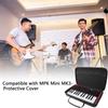 Musiin Piano Keyboard Case for MPK Mini MK3 MIDI Premium Velvet Hard Case Controller, (Black)