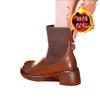 Skinny Martin Boots Women's Thick-soled Retro Elastic Short Boots Women's Thick Heel Muffin Casual Socks Boots