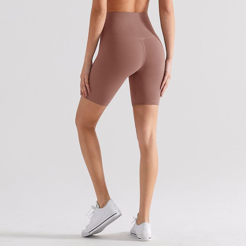 

Sports shorts nude yoga shorts women s high waist outdoor cycling fitness pants shorts polished five-point sports leggings 4/S