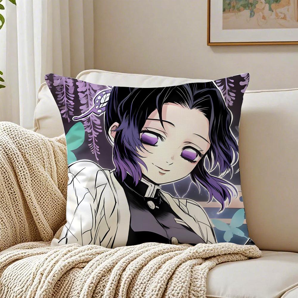 

KKocho Shinobu Cushion Cover Pillowcase Antidustmite living Room Sofa Decor Cushion Room 30X30cm