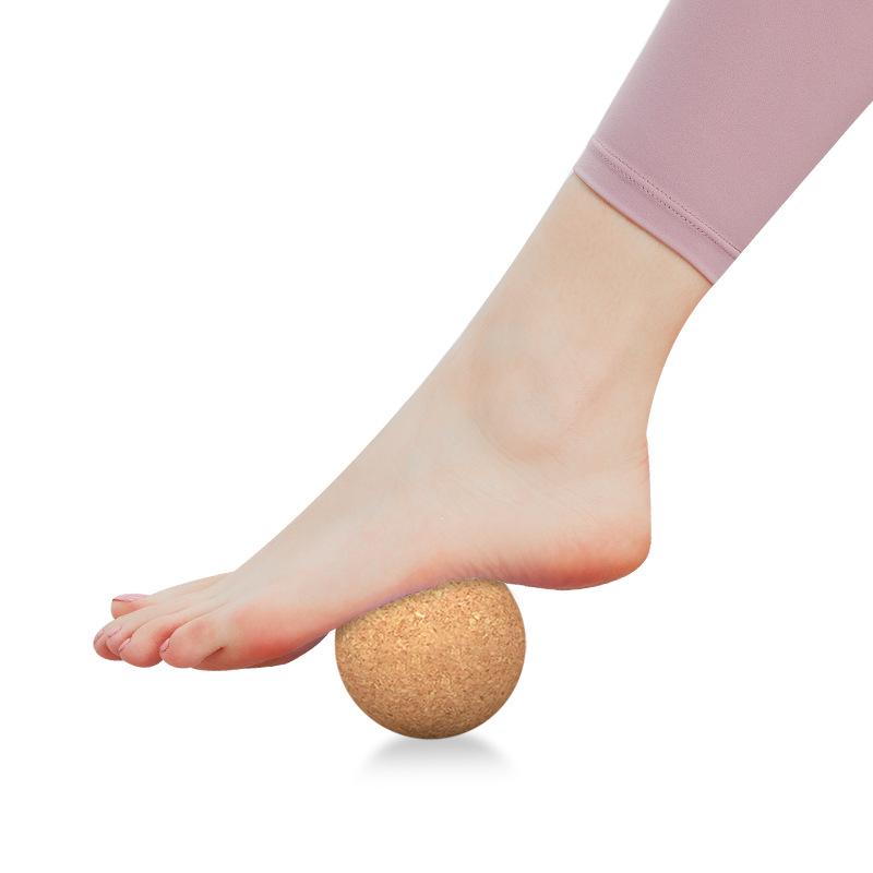 Cork Peanut Yoga Massage Ball for Muscle Relaxation