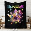 Blanket Print K - Pop Demon Hunters Flannel Blanket Latest Fashion Fashion Girl Group