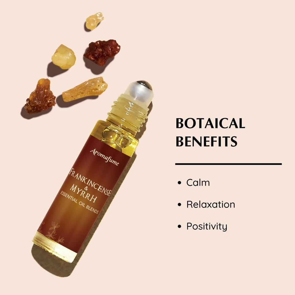 Weihrauch und Myrrhe Harzöl Roll-On Mischung, 10ml, Aromafume