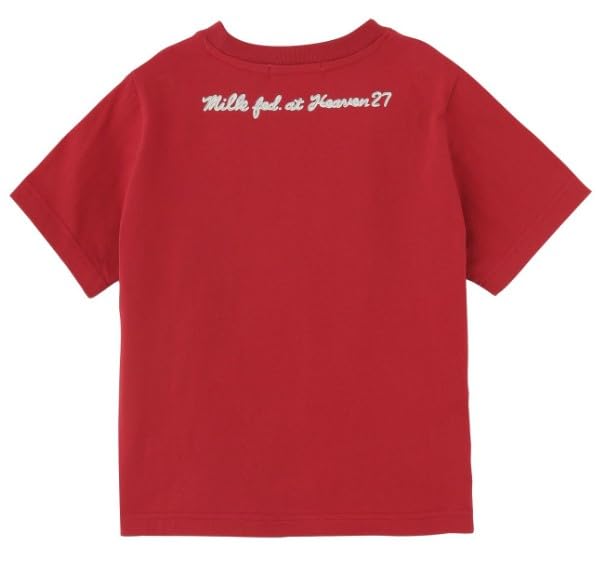 Milkfed Casual ICING LOGO COMPACT Red Women's S/S TEE,