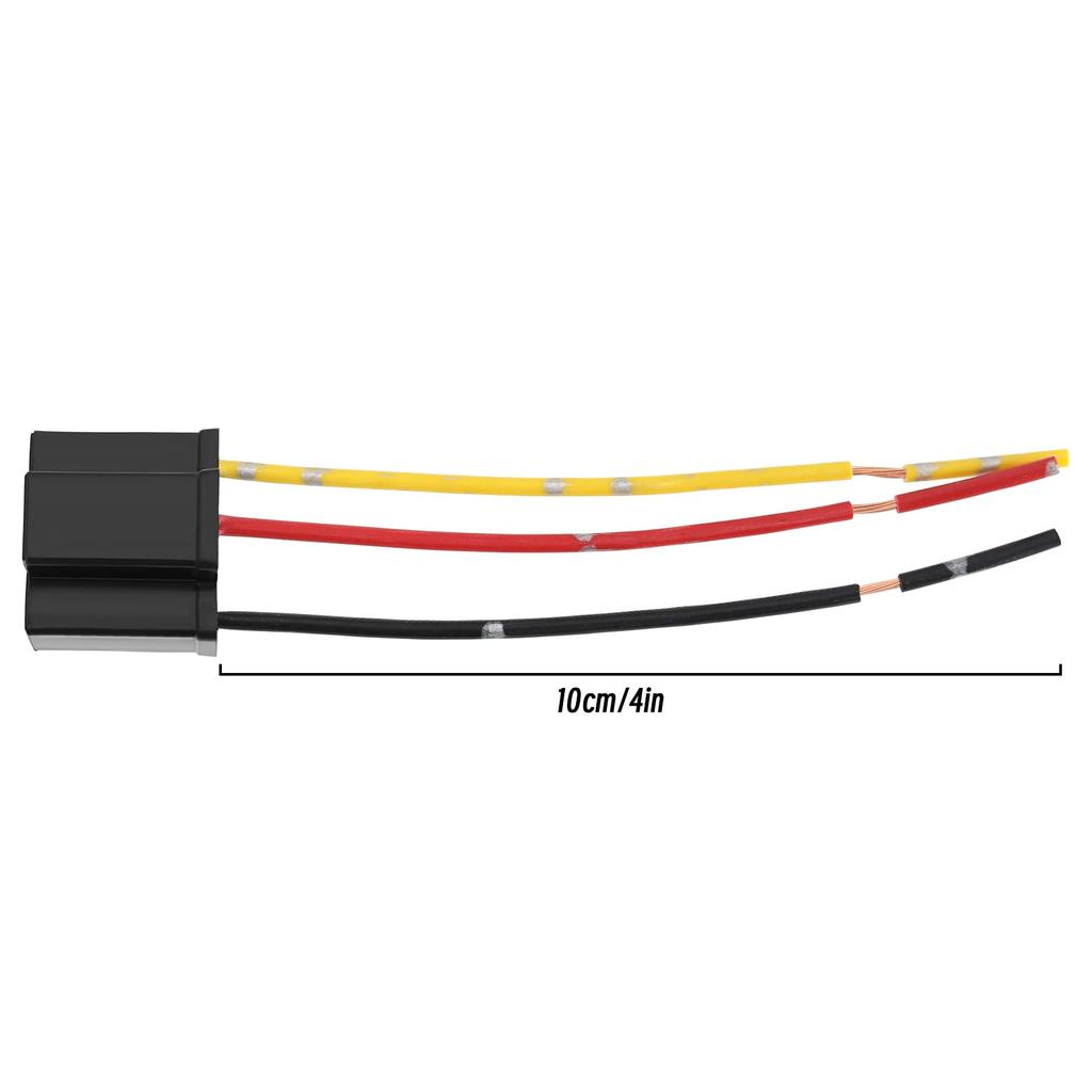 eMagTech Headlight Wiring Connector Replacement for H4 HB472 472 Bulb 3 Pin Headlight Repair Lamp Harness Connector Plug Cable Socket
