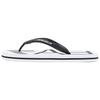 EA7 Round Toe Flat Color Block Beach Sandals Flip Flops 2.4cm Unisex Sandals White 7X000659AF22188MZ021