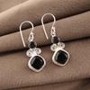 Green Tourmaline Gemstone 925 Sterling Silver Jewelry Women Drop Earrings 1.12" For Her EE-69-20