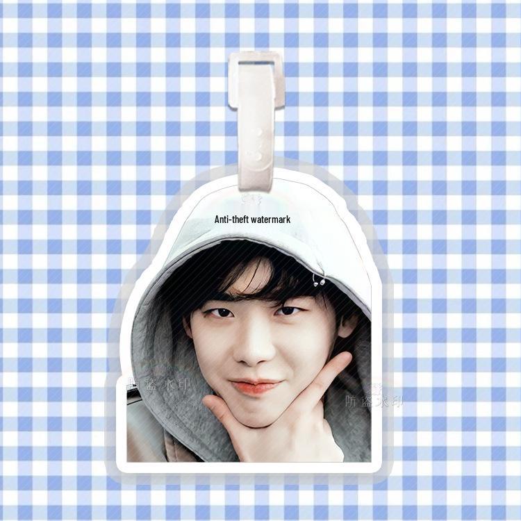Lee Jong Suk Luggage Tag Backpack Charm Pendant Ornament