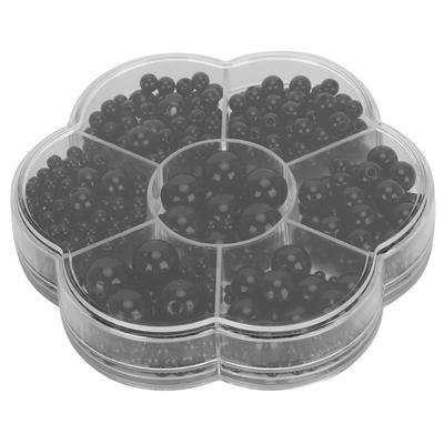 612Pcs Plastic Doll Eyes All Black Hand Made Materials Safety DIY Craft Supplies Educational Toy Parts