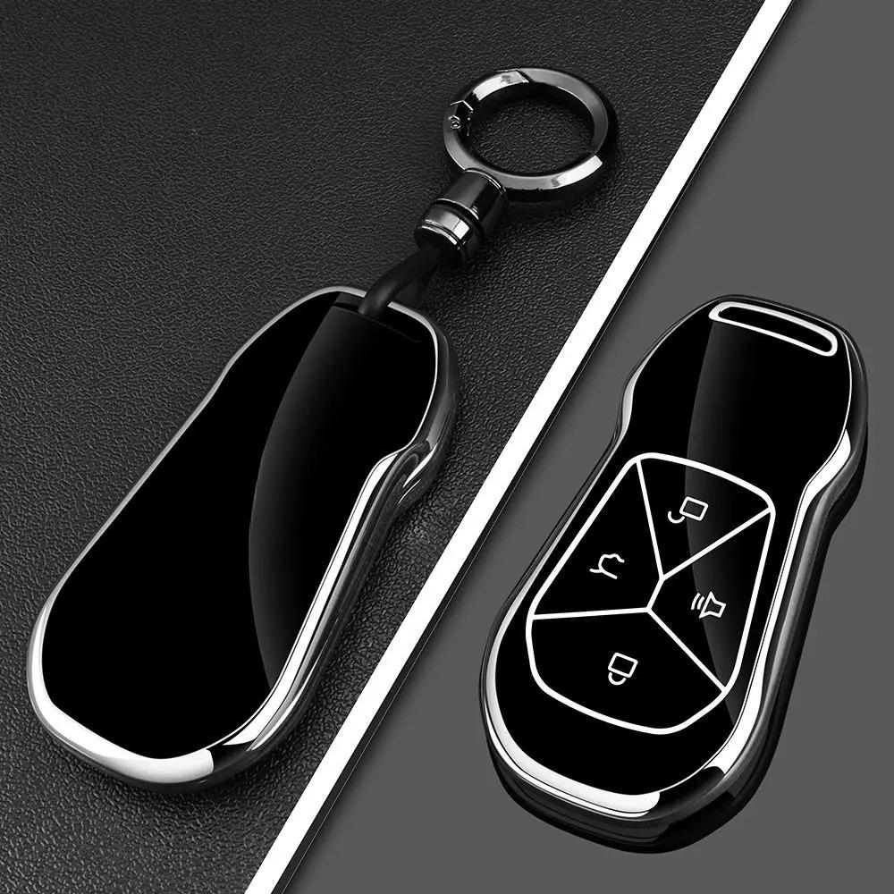 Car Key Case Bag For Xpeng Xiaopeng G6 G9 P7 G5 G3 Keychain Protective Cover Smart Remote Key Protection Shell