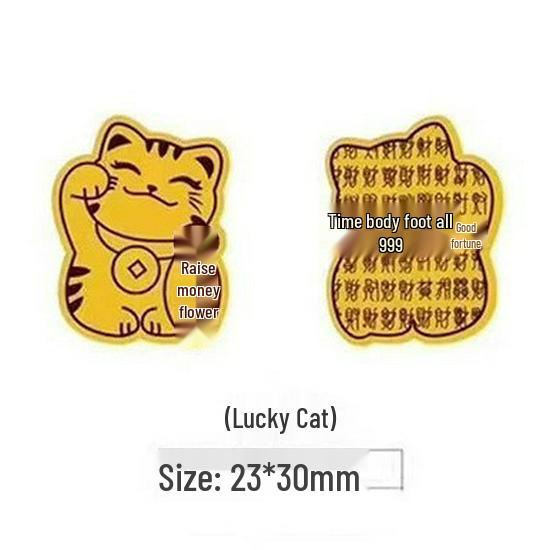 Shuibei 999 Pure Gold Princess Phone Sticker & Magnet Set - Prosperity, Peace, and Joy Design