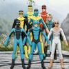 Păpușă de pluș Invincible Omni-Man Mark Grayson de 28 cm, membre detașabile și mobile, schelet de sârmă, figurină de acțiune, șoricel de pluș, Decor cameră