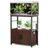 DEWEL Aquarium Stand 60cm Aquarium Stand Rack Shelf Stand Wiring Groove Aquarium Shelf Total Load Capacity 200kg Chamfered Aquarium Rack for 60cm