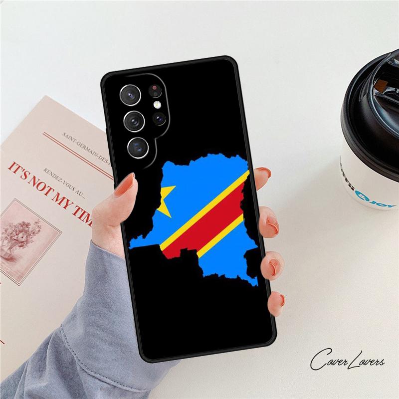 Democratic Republic of Congo Flag phone case For Samsung Galaxy S24 S25 S23 S22 Ultra Note 10 20 Plus S20 S21 FE Cover
