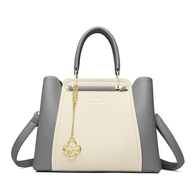 

Модная и элегантная многосекционная сумка кроссбоди для женщин. Сумка с одним плечевым ремнем большой вместимости. синий/белый