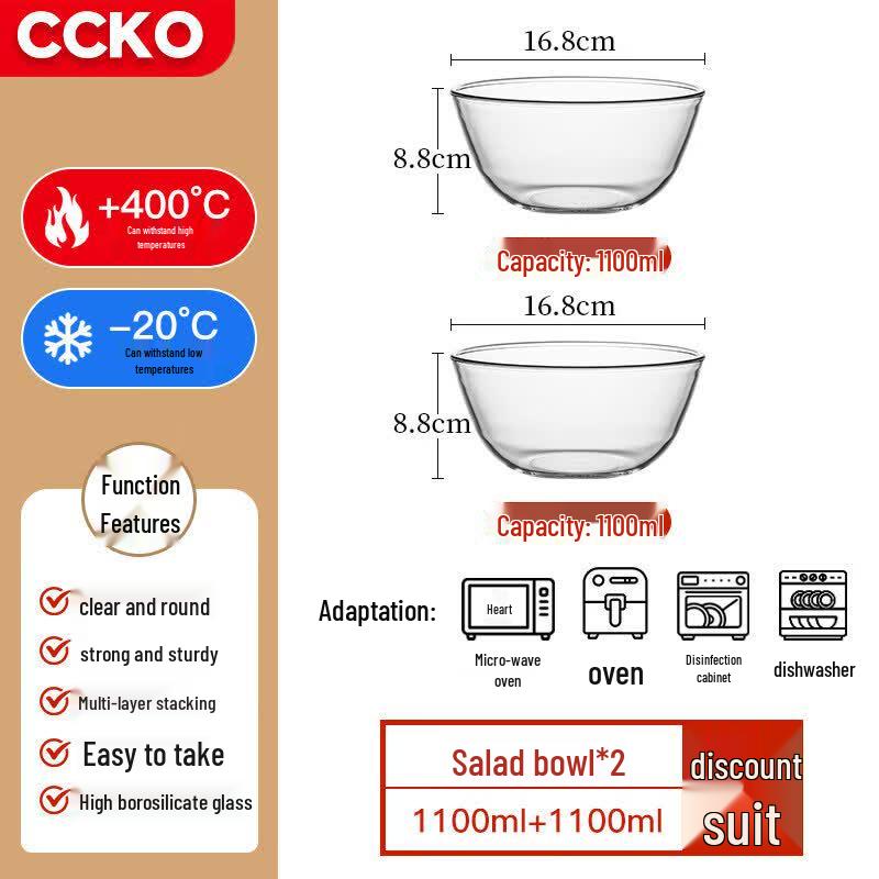 Yuzu Heat-Resistant Borosilicate Glass Bowl