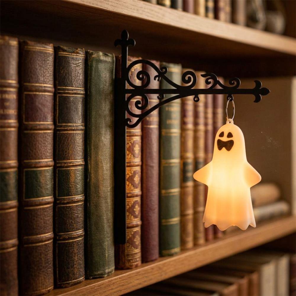 LED Lighting Halloween Ghost Bookshelf Lamp Vintage Style Book Nook Lamp Home Decor