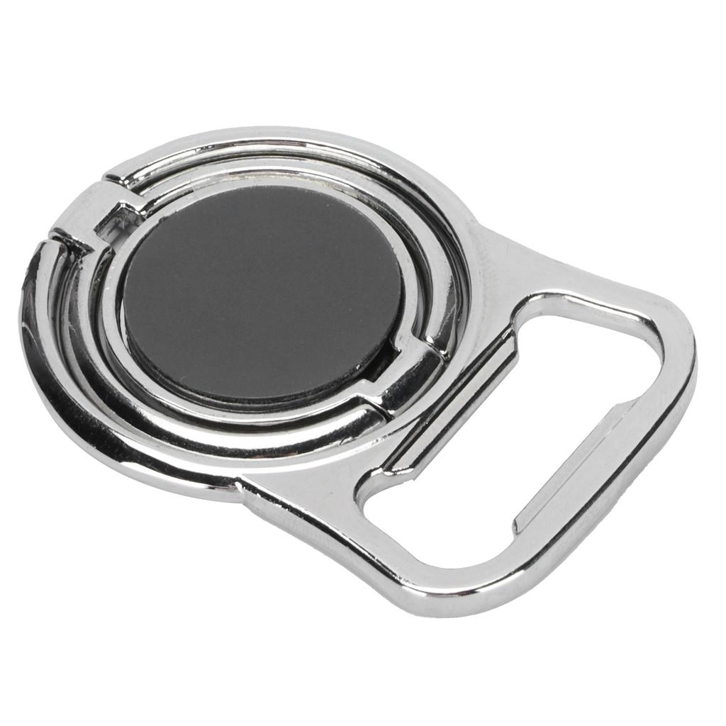 Phone Ring Holder Rotatable Foldable Magnetic Bottle Opener Finger Kickstand StandSilver