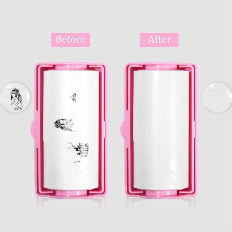 60Sheet/Roll Double Sided Nail Stamp Blotting Paper Nail Art Stamper Pattern Printing Oil Removal Tool Nail Stamp Blotting Paper