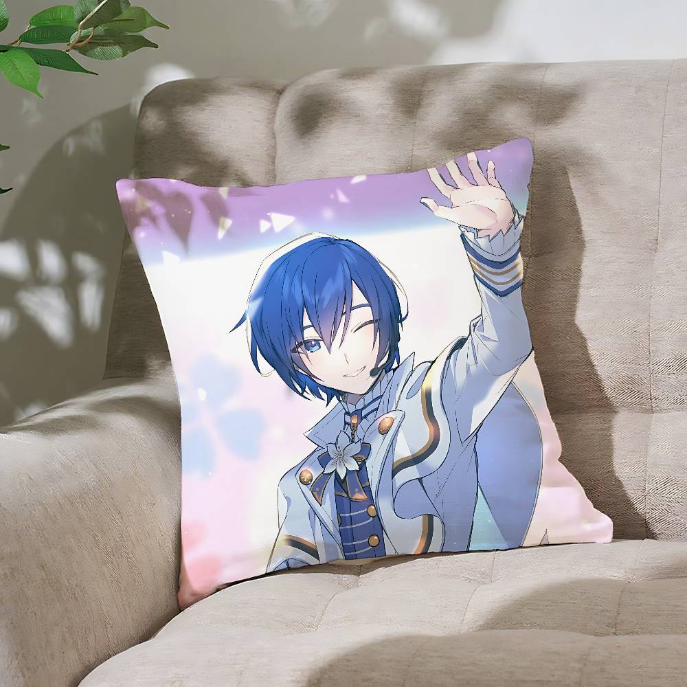 Cartoon K-KAITO Pillow Case Throw Pillow Cover Nordic Vintage Style Cushion Covers Home Living Room Sofa Couch Seat