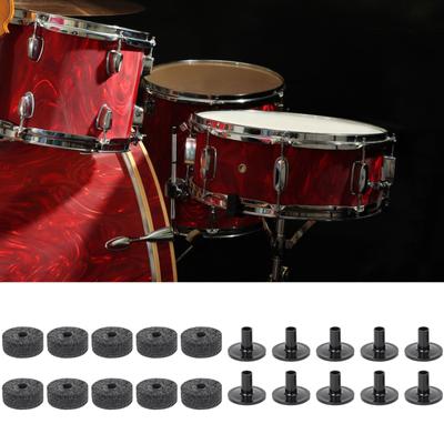 20 Teile/paket Professionelle Beckenständer Filzscheibe und Beckenhülsen Ersatz für Regaltrommel-Kits Instrumentenzubehör
