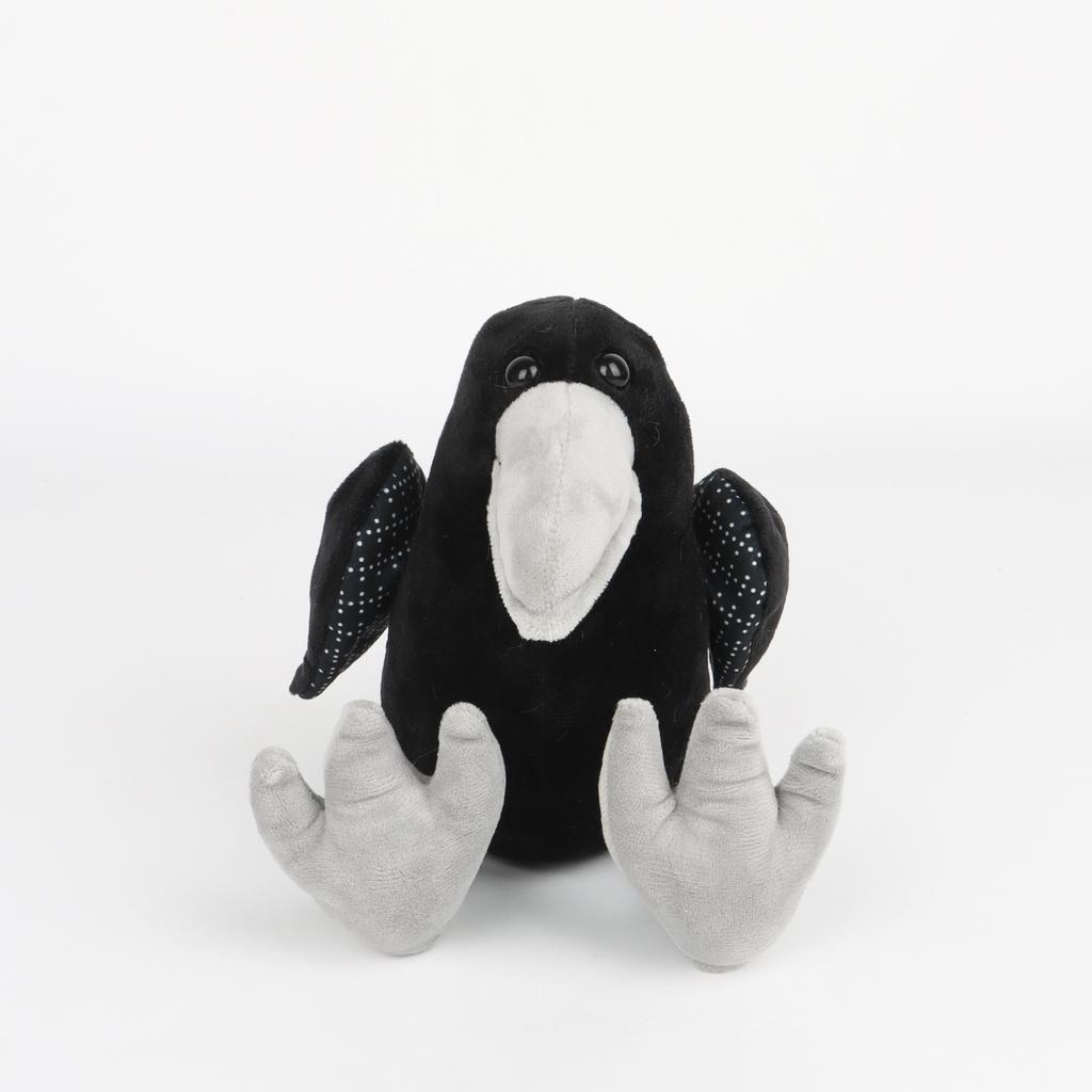 New Product: Black Crow Plush Birdie, A Plush Toy Featuring A Realistic Simulation Of A Crow, Perfect As A Cuddly Companion