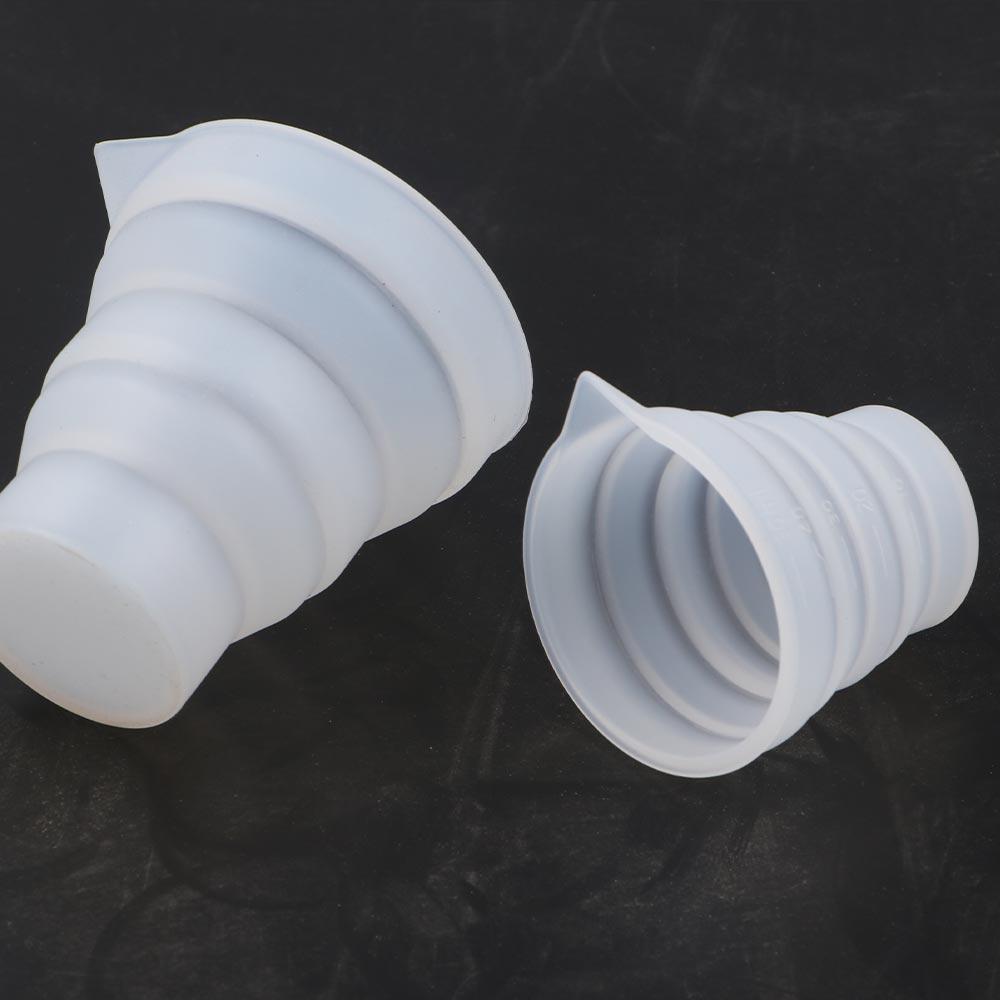 Gjenbrukbar sammenleggbar silikonmålekopp Blandekopp Gradert kopp Epoksyharpiks DIY-kopper Støpeharpiks