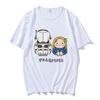 PRAGMATA Hugh Diana Sitting T-shirt Summer Unisex Streetwear Funny Cartoon Graphic Print Cotton Tee Shirt