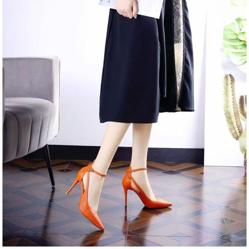 Fashion Women's Shoes 2025 New Shallow Women's High Heels Fashion Buckle Strap Party Pumps Women Sexy Pointed  Heels Women