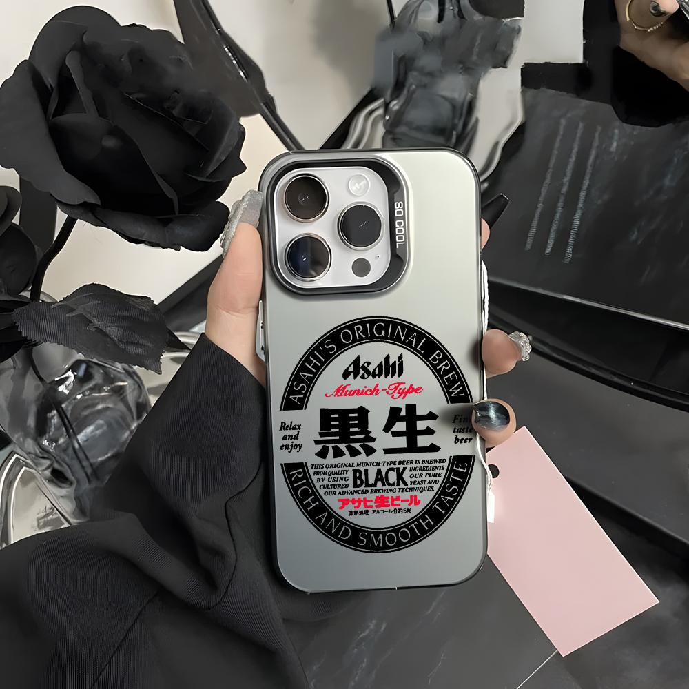 

Beer A-Asahi Phone Case For iPhone 16 15 14 13 12 11 Pro Max Black Purple Matte Laser Metallic Aurora Funda iPhone14pro