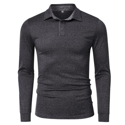 Autumn and Winter Men's Long-sleeved Polo Shirt Sports Golf Lapel T-shirt Paul Men's Body Shirt Tops