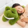 Hot Simulation Giant Frog Plush Toy Stuffed Animals Plushies Green Lying Frogs Throw Pillow Cushion Home Deco for Kids Gift
