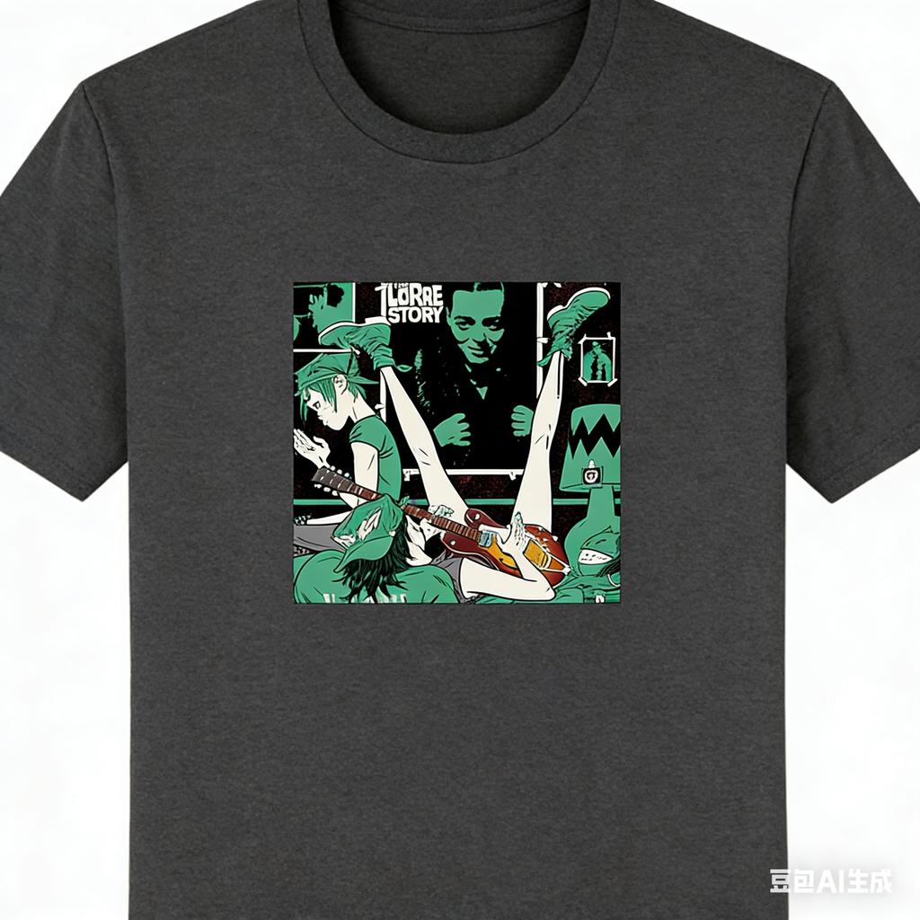 Gorillaz Surrounding Tshirt Unisexs and Womens Cotton Summer Clothes Hip Hop Fashion Short Sleeve Tshirt Streetwear Fan Gifts