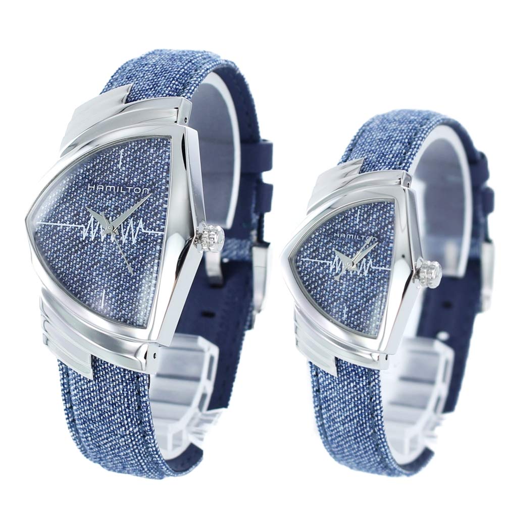 

Парний годинник Коробка для зберігання годинника VENTURA Ventura джинсовий набір із 2 предметів Срібний футляр Джинсовий шкіряний синій H24411941H24211941 Годинник [Hamilton] [Пара включена]