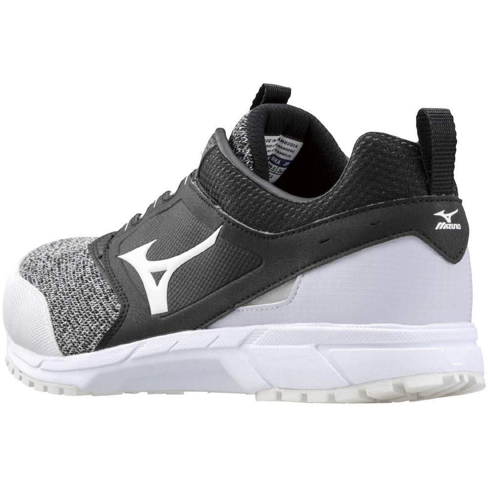 Mizuno ES31L Safety Elastic Work Black and Size 3E All-Mighty Shoes, Lightweight, Lace, JSAA/Standard (Type A), Men's, White, 26.5 Cm,