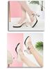 Qipao Women's Chunky Heel Leather Platform Shoes
