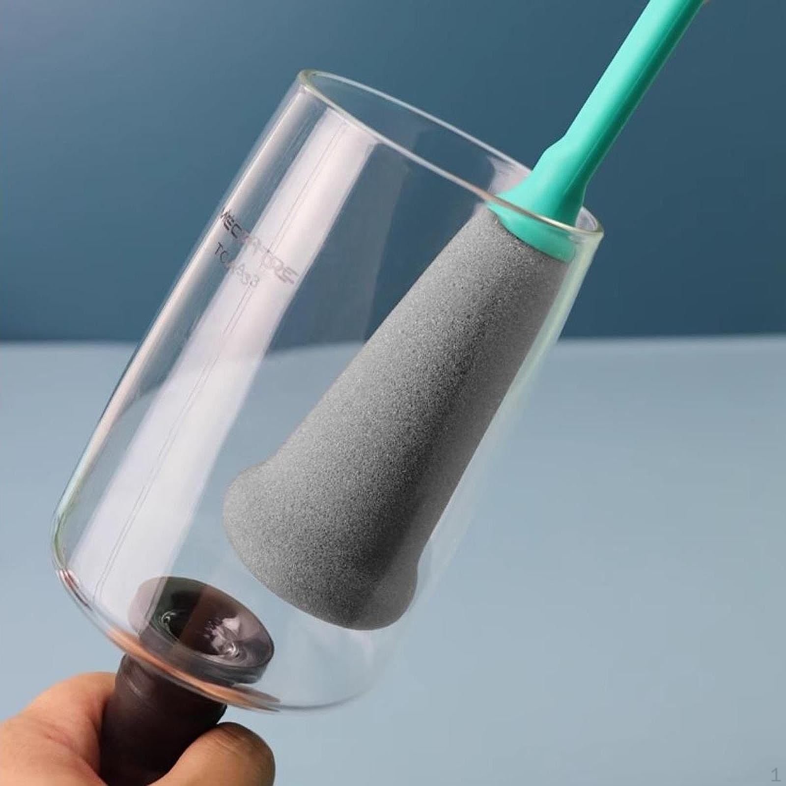 

Губка для чашок. Багатофункціональна щітка для миття пляшок для кави зелений