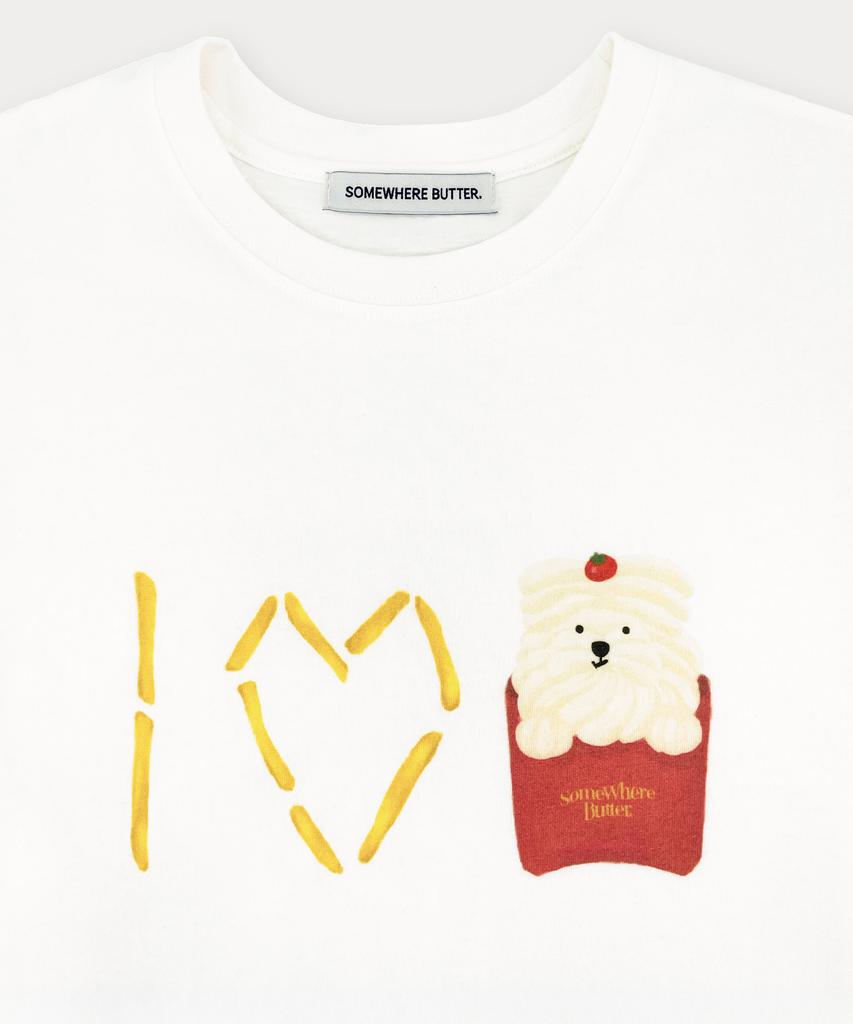 Sseomweeobeoteo I Love Butteree Over-Fit Top - Ivory