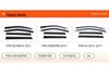 Suzuki Series Car Window Rain Guards - Injection Molded Rain Eyebrows