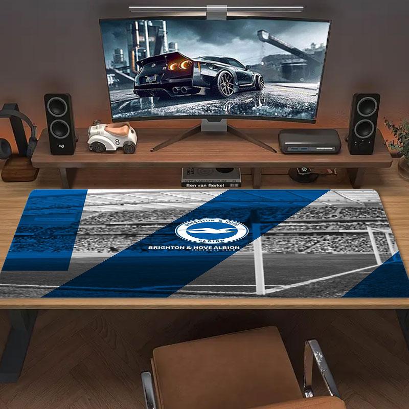 Brighton & Hove Albion Large Size Mouse Pad Large Gaming Table Cushion Non-slip Laptop Tablet Big Mousepad XXL Mat Mini PC Playmat With Lock Edge
