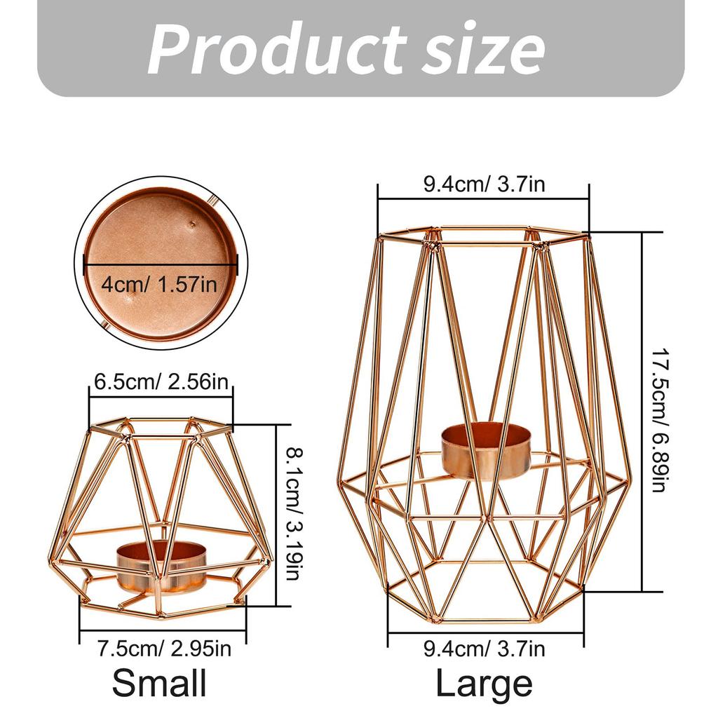 Elegant Geometric Candle Holder Tealight Display Stand For Modern Home Decoration And Gift Giving