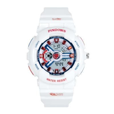 PINDOWS Sports Watch Analog Digital LED Display 50m Multifunctional Fitness Tracker for Outdoor Adventures Women's Waterproof, Running, Hiking,