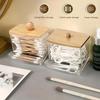Cotton Swab Storage Box Dispenser Cotton Pad Holder with Lid, Bathroom Storage Container Art Supply Storage Box and Organizer