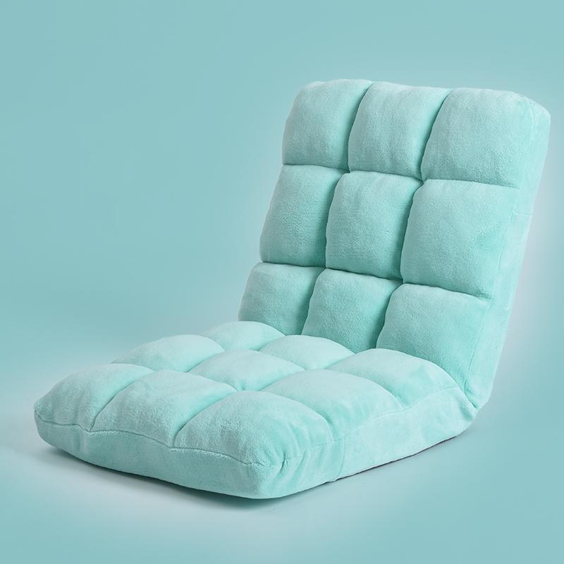 Foldable Floor Sofa Chair, Lazy Bag Bed for Living Room, Portable Lounger with Removable Cover, Easy Storage Ottoman for Bedroom