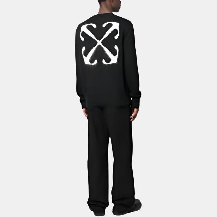 Off-White Arrow Intarsia Crew-neck Jumper OMHE170F23KNI0011061