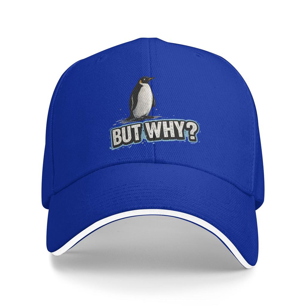 Nihilist Penguin But Why Funny Animal Sun Baseball Cap Summer Y2k Funny Hip Hop Hats For Men Adult Tennis Skate Baseball Caps